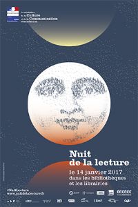 Nuit de la lecture à la médiathèque d'Auray. Le samedi 14 janvier 2017 à Morbihan. Morbihan.  11H00